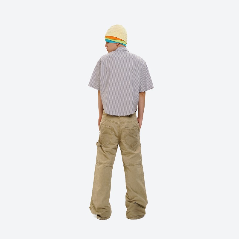 Earth Logo Tag Straight Cargo Pants